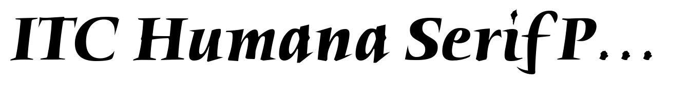 ITC Humana Serif Pro Bold Italic